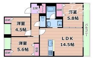 エレガンス箕面船場の物件間取画像